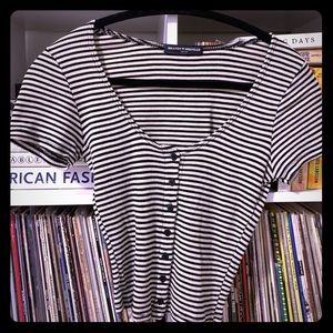 Brandy Melville Striped Crop Top